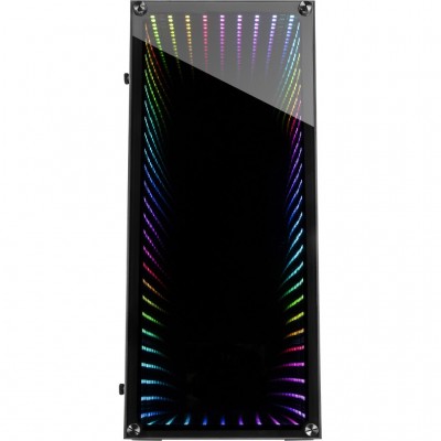 Case Inter-Tech X-908 Infini2 Infinity-Mirror Nero Vetro Temperato Midi Tower E-ATX