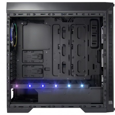 Case Inter-Tech X-908 Infini2 Infinity-Mirror Nero Vetro Temperato Midi Tower E-ATX