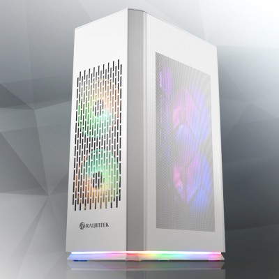 Case RAIJINTEK OPHION Elite White Bianco Mini Tower Mini ITX