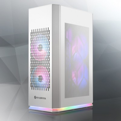 Case RAIJINTEK OPHION Elite White Bianco Mini Tower Mini ITX