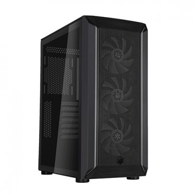 Case SilverStone Fara 511Z Midi-Tower Vetro Temperato Nero