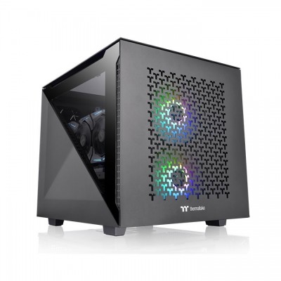 Case Thermaltake Divider 200 TG Air Micro Nero Mini Tower Micro ATX