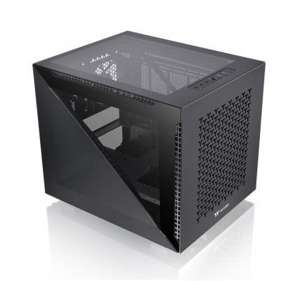 Case Thermaltake Divider 200 TG Air Micro Nero Mini Tower Micro ATX