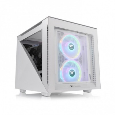 Case Thermaltake Divider 200 TG Snow Micro Bianco Mini Tower Micro ATX