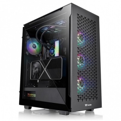 Case Thermaltake Divider 500 TG Air Nero Vetro Temperato Midi Tower