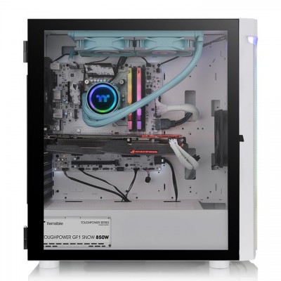 Case Thermaltake H590 TG ARGB Snow Bianco Vetro Temperato Midi Tower E-ATX