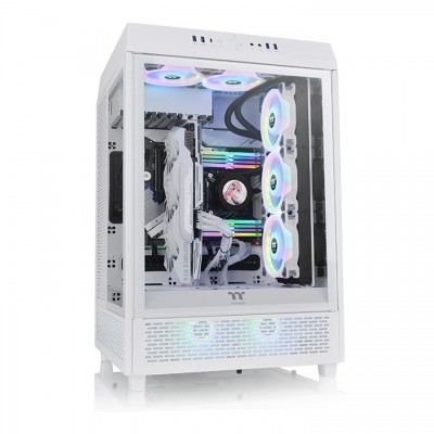 Case Thermaltake The Tower 500 Snow White Bainco Vetro Temperato Midi tower E-ATX