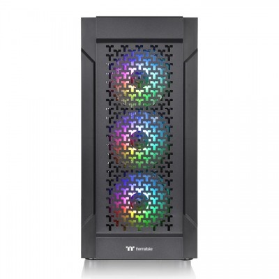 Case Thermaltake Versa T27 TG ARGB Nero Vetro Temperato Midi Tower E-ATX