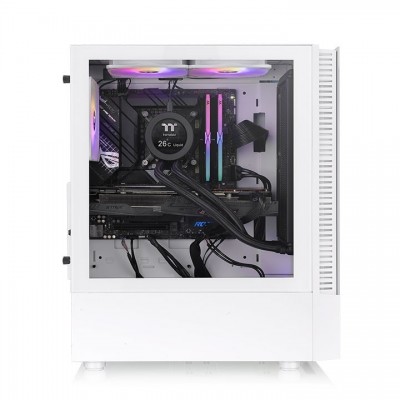 Case Thermaltake View 200 TG ARGB Snow Bianco Vetro Temperato Midi Tower