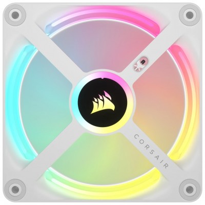 Ventole Corsair Confezione da 3 iCUE LINK QX120 RGB PWM - 120 mm, bianco