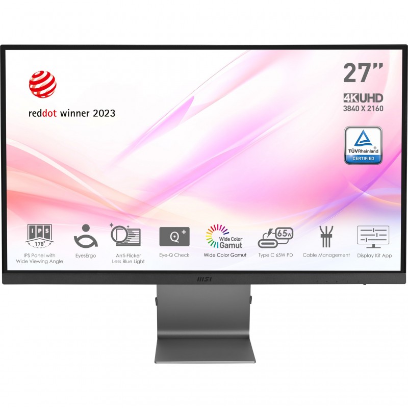 Monitor MSI Modern MD271ULDE 27'' 4K HDMI DisplayPort LED Grigio