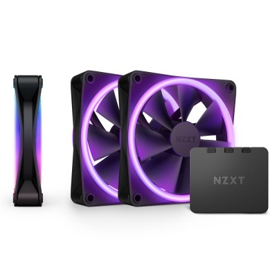 Ventole NZXT F120 RGB DUO PWM  120 mm confezione da 3 - nero