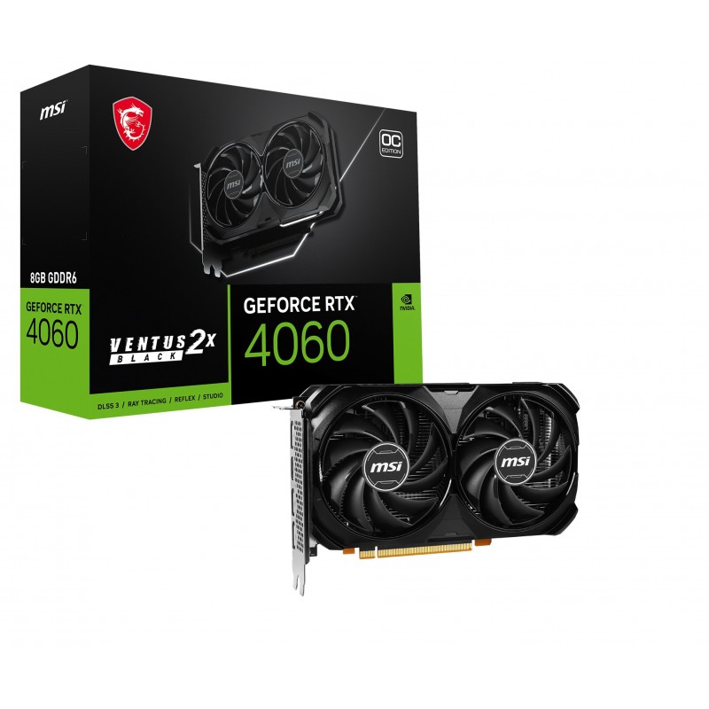 Scheda video MSI GeForce RTX 4060 8GB VENTUS 2X BLACK OC