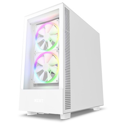 Case NZXT H5 Elite RGB Midi-Tower Bianco