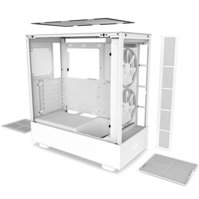 Case NZXT H5 Elite RGB Midi-Tower Bianco