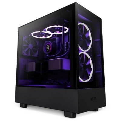 Case NZXT H5 Elite RGB Midi-Tower Nero