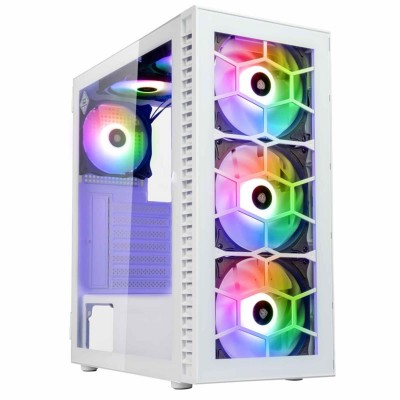 Case Kolink Observatory HF Glass ARGB Midi-Tower Bianco