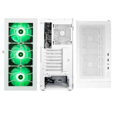 Case Kolink Observatory HF Glass ARGB Midi-Tower Bianco