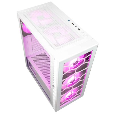 Case Kolink Observatory HF Glass ARGB Midi-Tower Bianco