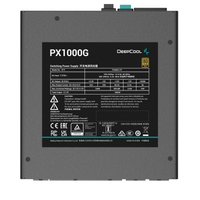 Alimentatore DeepCool PX1000G 1000 W 20+4 pin ATX ATX Nero