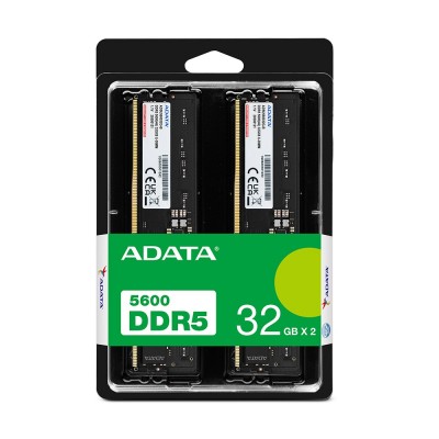 Ram ADATA TRAY PREMIER DDR5 5600Mhz 64 GB (2x32) EXPO CL46 NERO