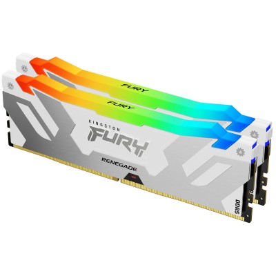 RAM KINGSTON FURY RENEGADE DDR5 6000Mhz 32GB (2x16) RGB XMP 3.0 CL32 BIANCO