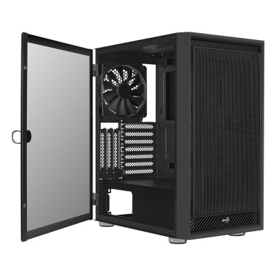 Case Aerocool Graphite G BK V1 Midi Tower Nero Vetro Temperato