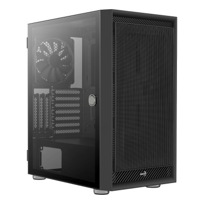 Case Aerocool Graphite G BK V1 Midi Tower Nero Vetro Temperato