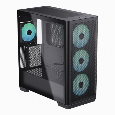 Case APNX C1 Midi-Tower ATX Vetro Temperato Nero