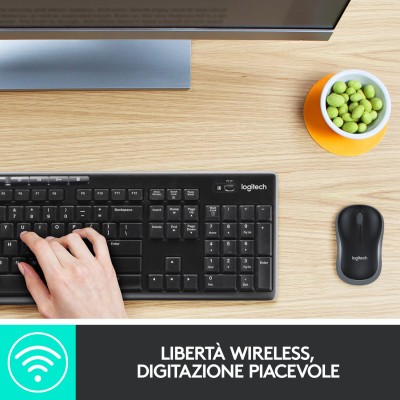 Tastiera + Mouse Logitech MK270 Wireless 2,4 GHz