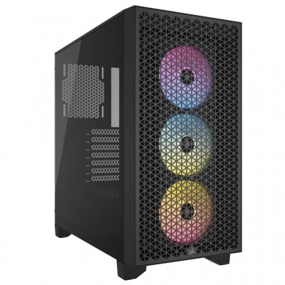 Case Corsair 3000D Airflow RGB Midi-Tower Vetro Temperato Nero