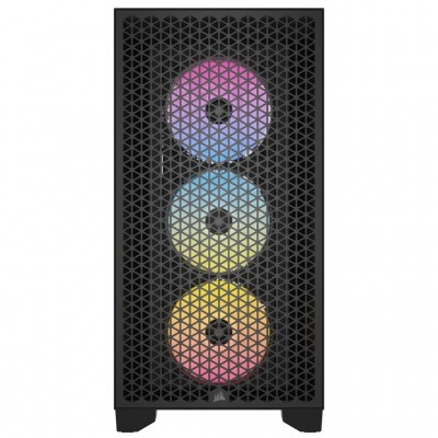 Case Corsair 3000D Airflow RGB Midi-Tower Vetro Temperato Nero