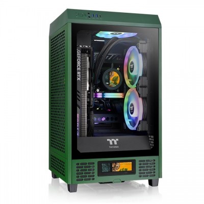 Case ThermalTake The Tower 200 Mini-Tower Vetro Temperato Verde