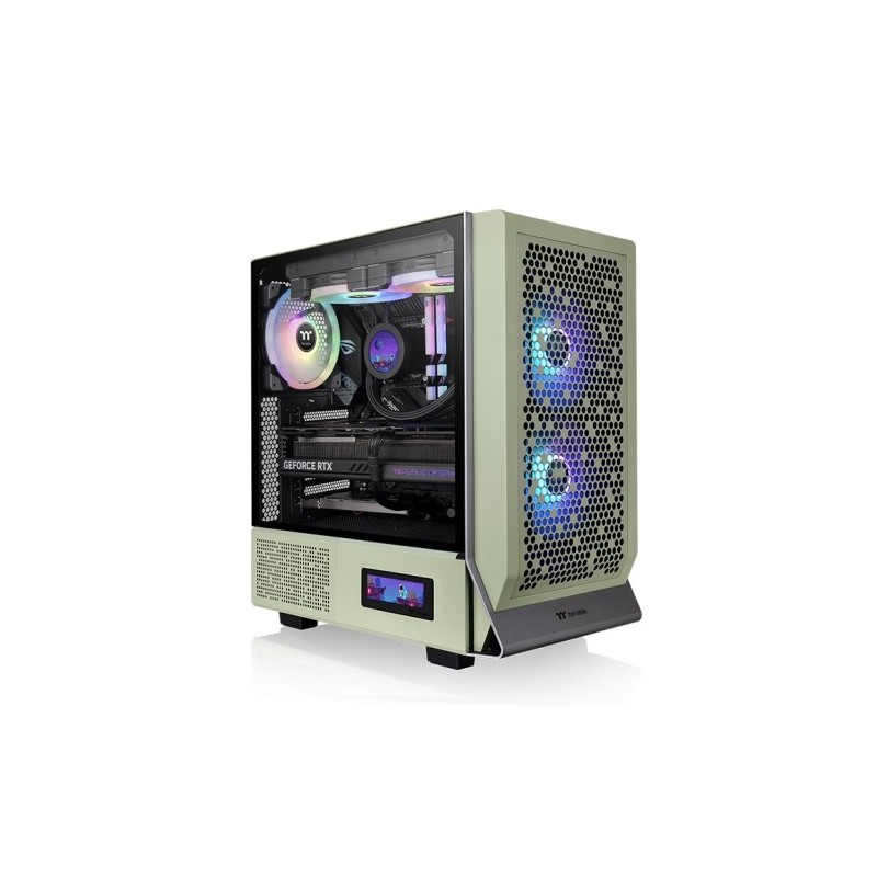 Case ThermalTake Ceres 300 TG Midi-Tower Vetro Temperato ARGB Verde Chiaro