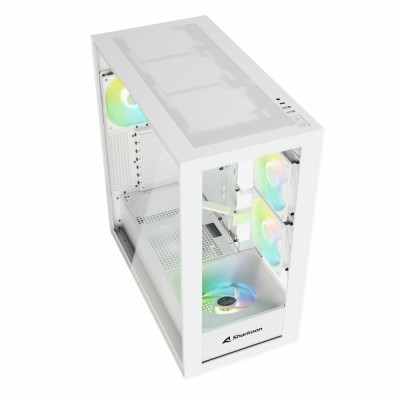 Case Sharkoon Rebel C60 Midi-Tower Vetro Temperato RGB Bianco