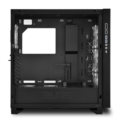 Case Sharkoon ELITE SHARK CA300T Big-Tower Vetro Temperato LED RGB Nero