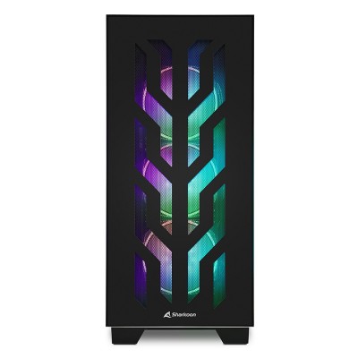 Case Sharkoon ELITE SHARK CA300T Big-Tower Vetro Temperato LED RGB Nero