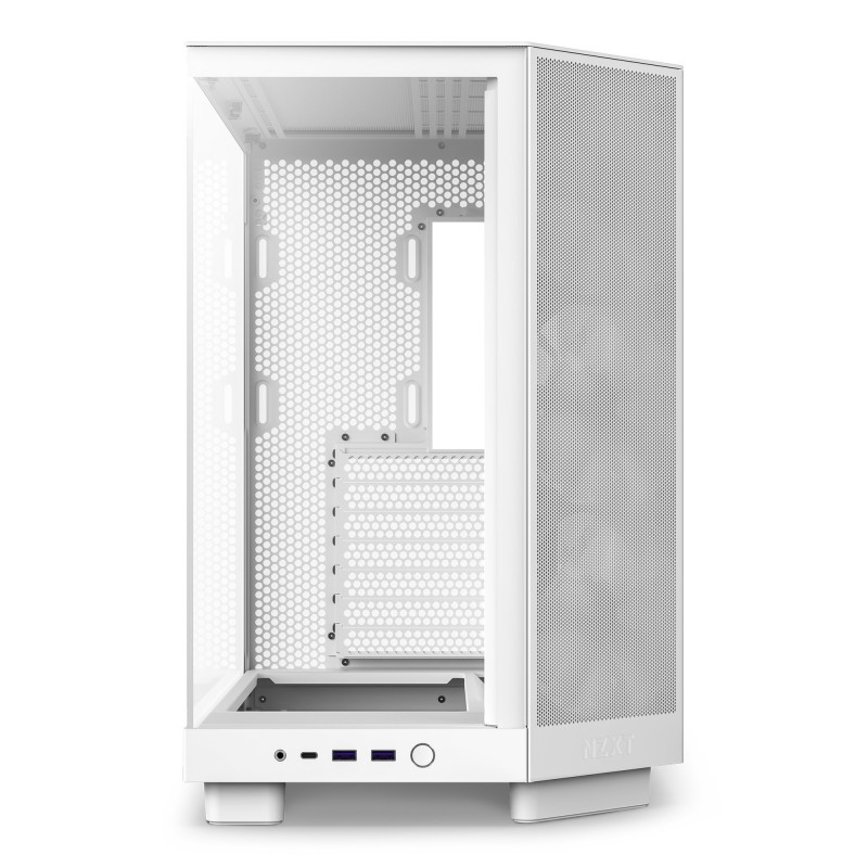 Case NZXT H6 Flow Midi-Tower Vetro Temperato RGB Bianco