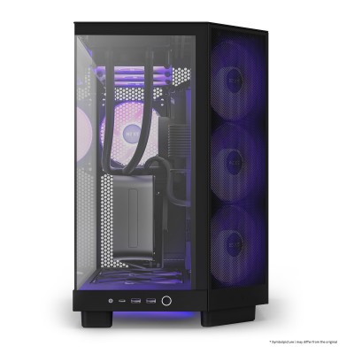 Case NZXT H6 Flow Midi-Tower Vetro Temperato RGB Nero