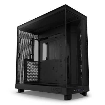 Case NZXT H6 Flow Midi-Tower Vetro Temperato RGB Nero