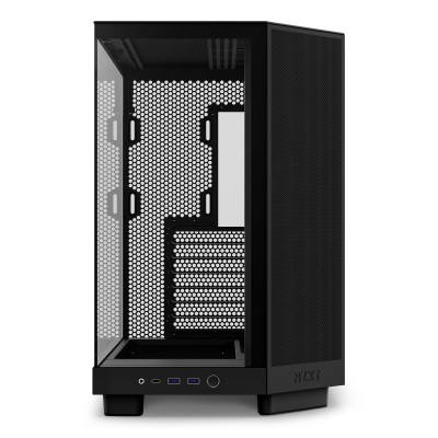 Case NZXT H6 Flow Midi-Tower Vetro Temperato Nero