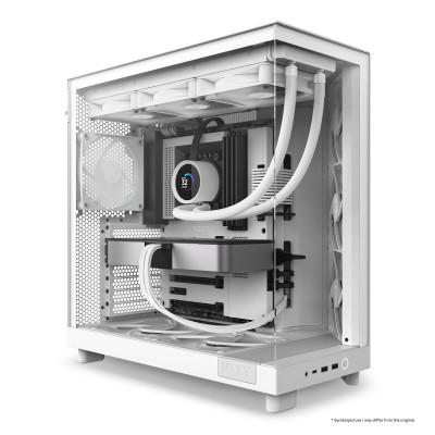 Case NZXT H6 Flow Midi-Tower Vetro Temperato Bianco