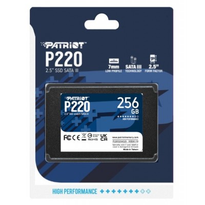 SSD SATA III PATRIOT P220 256GB SSD