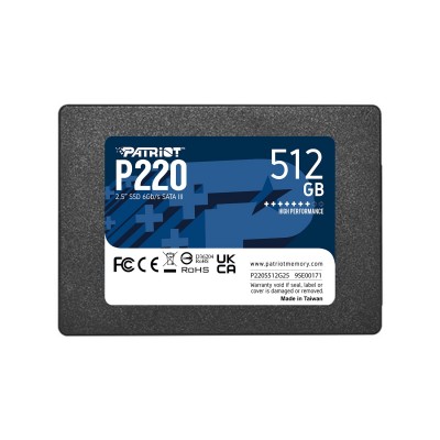 SSD SATA III PATRIOT P220 512GB SSD