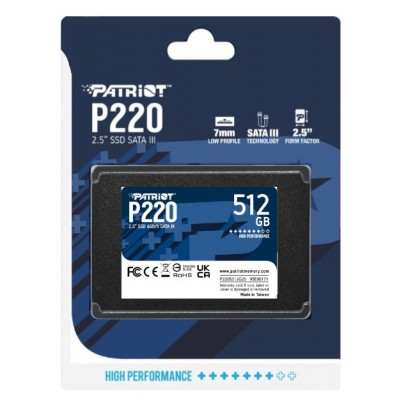 SSD SATA III PATRIOT P220 512GB SSD