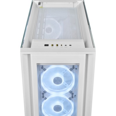 Case Corsair iCUE 5000X RGB QL Edition Midi-Tower Vetro Temperato Bianco