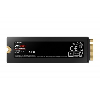SSD Samsung NVMe serie 990 PRO PCIe 4.0 M.2 4 TB Heatsink