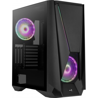 Case Aerocool Visor Midi-Tower LED RGB Nero