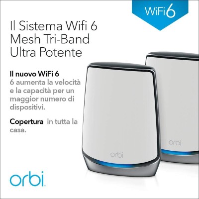 MESH ROUTER NETGEAR Orbi WiFi-6-System AX6000