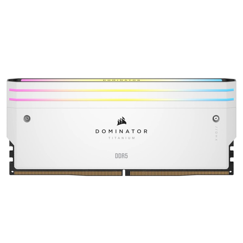 Ram CORSAIR DOMINATOR TITANIUM DDR5 6000Mhz 64GB (2X32) RGB XMP 3.0 CL30 BIANCO